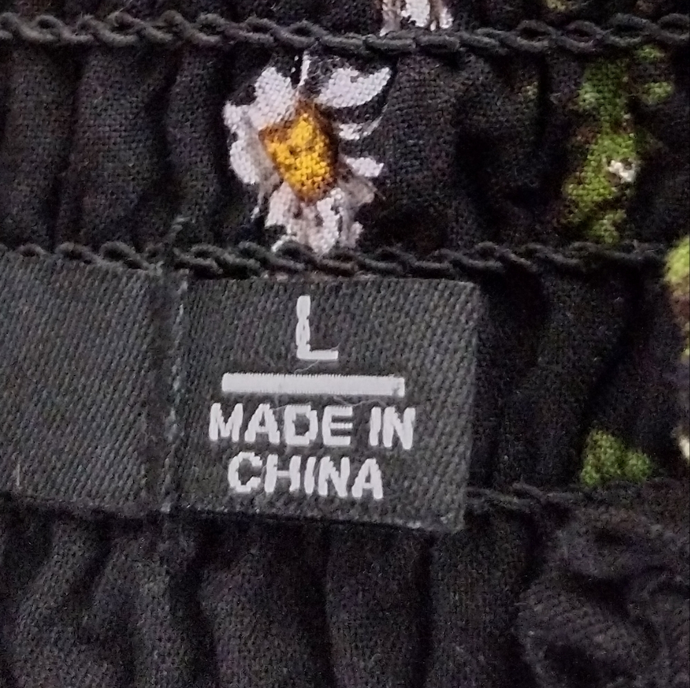 One 5 One Margery Floral Wide Leg Pant Women's L Multicolor Artsy Retro Boho - Picture 10 of 11